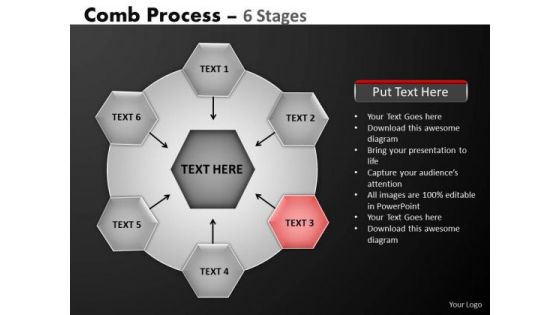 PowerPoint Template Chart Hub And Spokes Process Ppt Theme