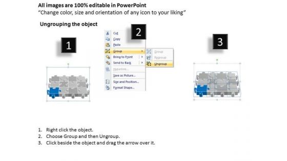 PowerPoint Template Chart Puzzle Process Ppt Template