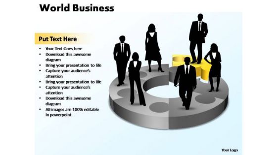 PowerPoint Template Chart World Business Ppt Slides