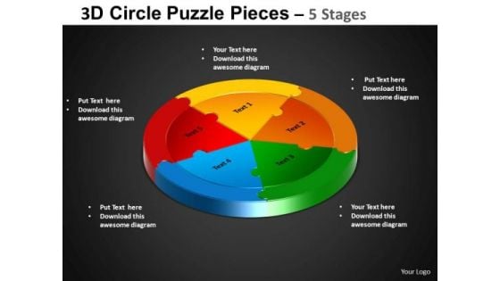 PowerPoint Template Circle Process Circle Puzzle Diagram Ppt Slidelayout