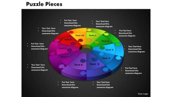 PowerPoint Template Circle Puzzle Diagram Ppt Designs