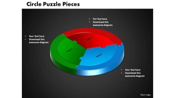 PowerPoint Template Circle Puzzle Download Ppt Presentation