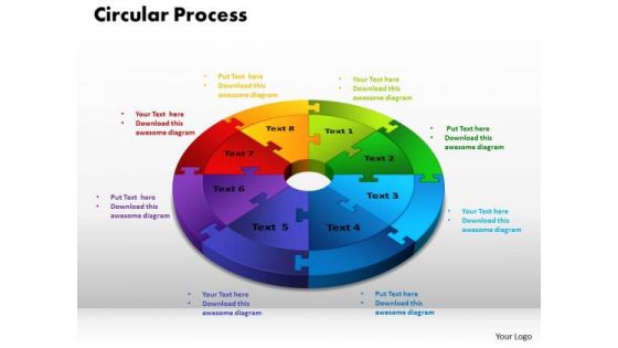 PowerPoint Template Circular Process Teamwork Ppt Themes