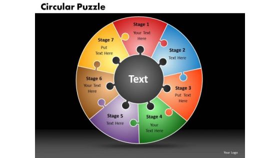 PowerPoint Template Circular Puzzle Business Ppt Presentation