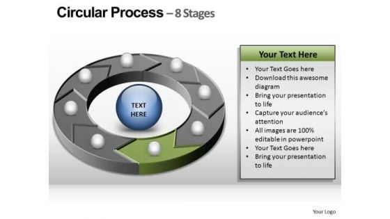 PowerPoint Template Company Circular Process Ppt Design Slides