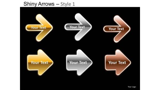 PowerPoint Template Company Designs Shiny Arrows Ppt Layout