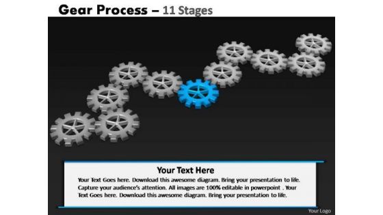 PowerPoint Template Company Gears Process Ppt Theme