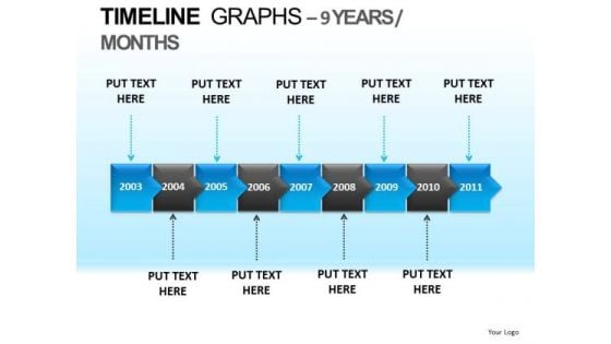 PowerPoint Template Company Growth Timeline Graphs Ppt Process