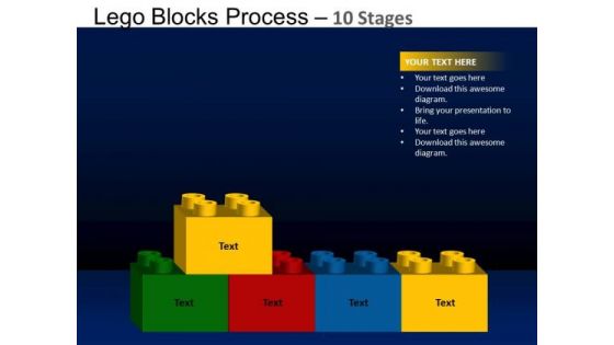 PowerPoint Template Company Lego Blocks Ppt Layout