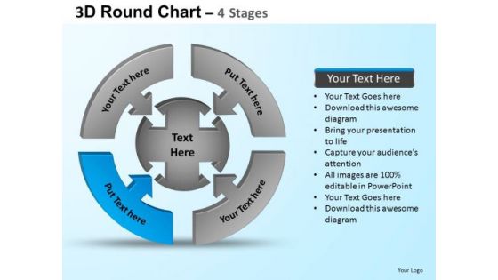 PowerPoint Template Company Round Process Flow Chart Ppt Design