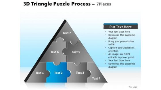 PowerPoint Template Company Triangle Puzzle Ppt Slide Designs