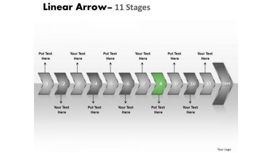 PowerPoint Template Continual Non Linear Planning Dealings Procedure Business Graphic