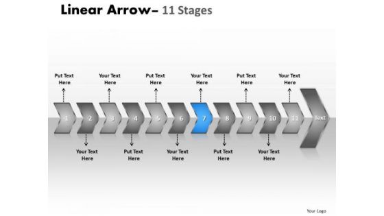 PowerPoint Template Continual Non Linear Planning Dealings Procedure Graphic