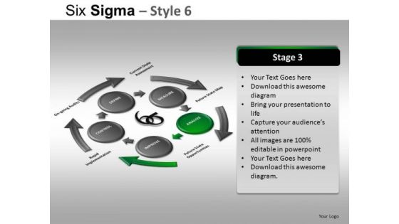 PowerPoint Template Corporate Competition Six Sigma Ppt Design