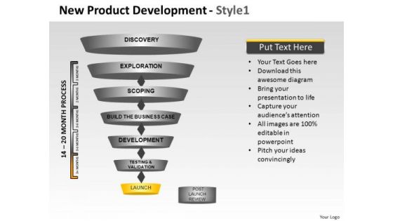 PowerPoint Template Corporate Growth New Product Development Ppt Template