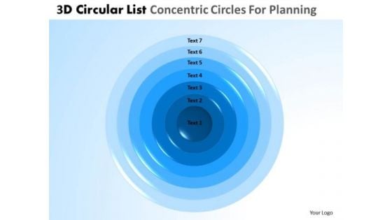 PowerPoint Template Corporate Leadership 3d Pie Chart List Core Diagrams Ppt Design Slides