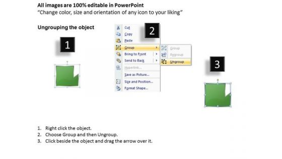 PowerPoint Template Custom Mechanism Of Linear Flow Strategy Graphic