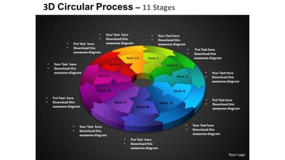 PowerPoint Template Cycle Chart Circular Process Ppt Slide