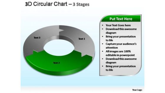 PowerPoint Template Diagram Circular Process Chart Ppt Theme