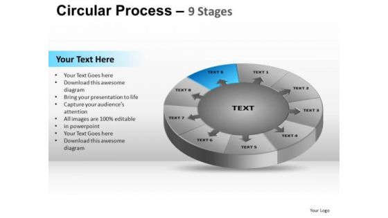 PowerPoint Template Diagram Circular Process Ppt Process