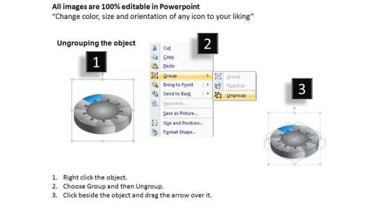 PowerPoint Template Diagram Circular Process Ppt Process