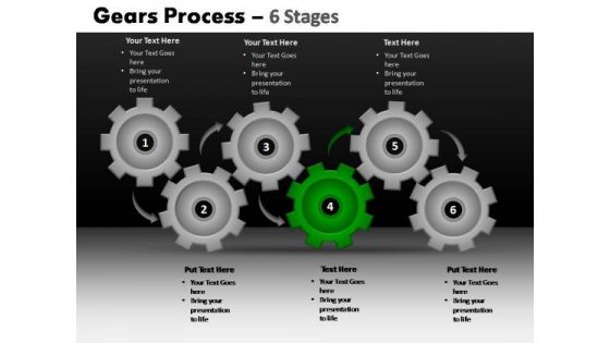 PowerPoint Template Diagram Gears Process Ppt Design