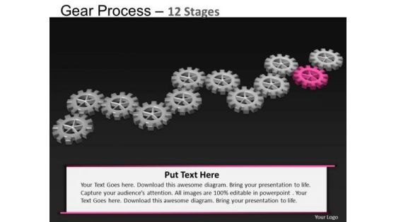 PowerPoint Template Diagram Gears Process Ppt Themes