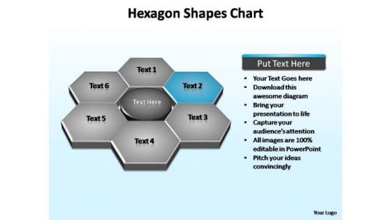 PowerPoint Template Diagram Hexagon Shapes Ppt Design