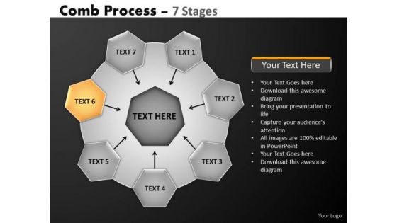 PowerPoint Template Diagram Hub And Spokes Process Ppt Theme