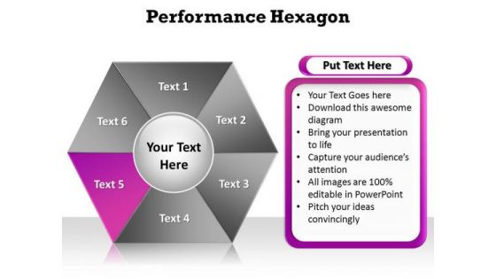 PowerPoint Template Diagram Performance Pentagon Ppt Theme