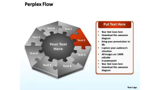 PowerPoint Template Diagram Perplex Flow Ppt Design