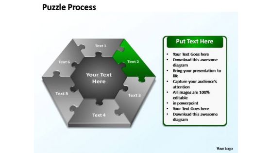 PowerPoint Template Diagram Puzzle Process Ppt Backgrounds