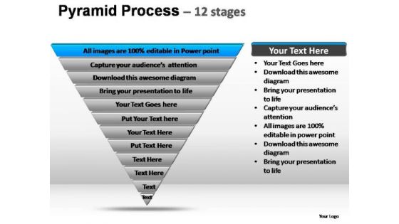 PowerPoint Template Diagram Pyramid Process Ppt Slide