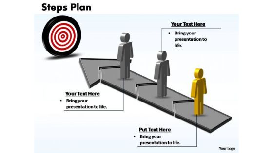 PowerPoint Template Diagram Steps Plan 3 Stages Style 3 Ppt Design