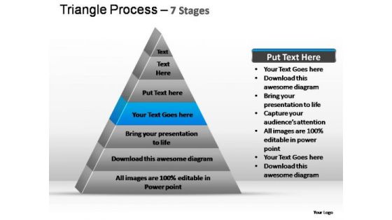 PowerPoint Template Diagram Triangle Process Ppt Slide