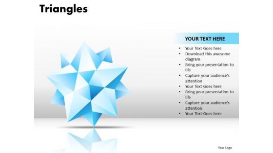 PowerPoint Template Diagram Triangles Ppt Design