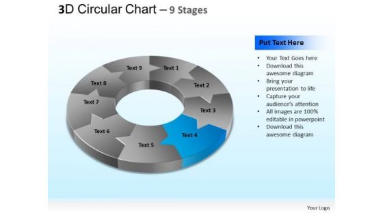 PowerPoint Template Download Circular Chart Ppt Theme