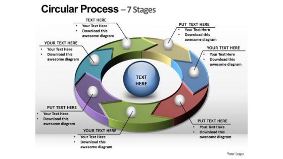 PowerPoint Template Download Circular Process Ppt Presentation