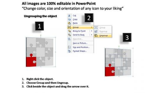 PowerPoint Template Download Puzzle Process Ppt Slide