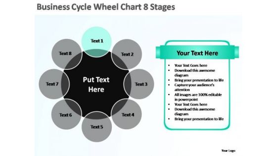PowerPoint Template Editable Business Cycle Ppt Slide