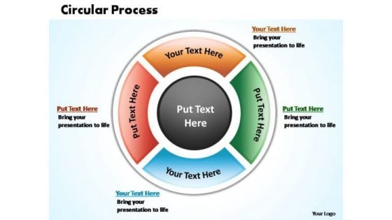 PowerPoint Template Editable Circular Process Ppt Backgrounds