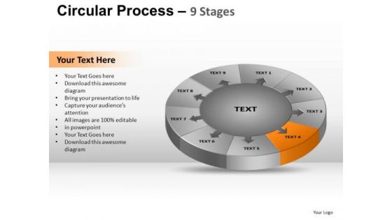 PowerPoint Template Editable Circular Process Ppt Slidelayout