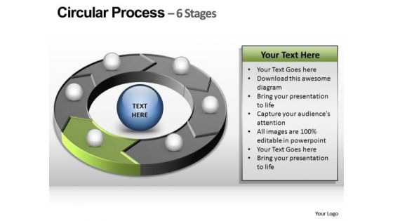 PowerPoint Template Editable Circular Process Ppt Theme