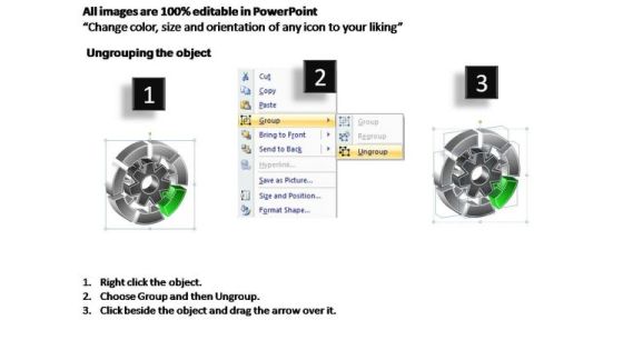 PowerPoint Template Editable Interconnected Circular Chart Ppt Slide Slide02