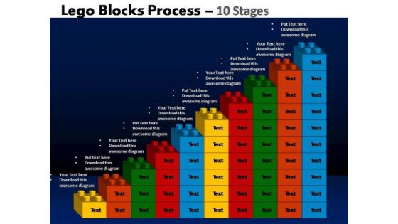 PowerPoint Template Editable Lego Blocks Ppt Slides