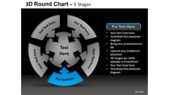 PowerPoint Template Editable Round Chart Ppt Presentation