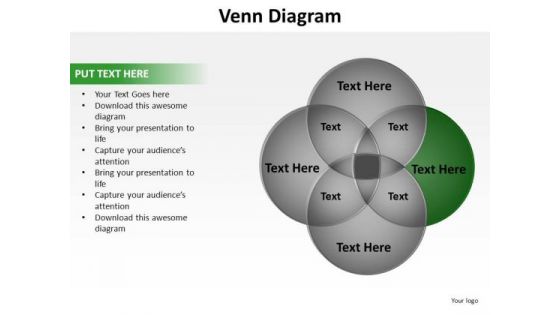 PowerPoint Template Editable Venn Diagram Ppt Theme