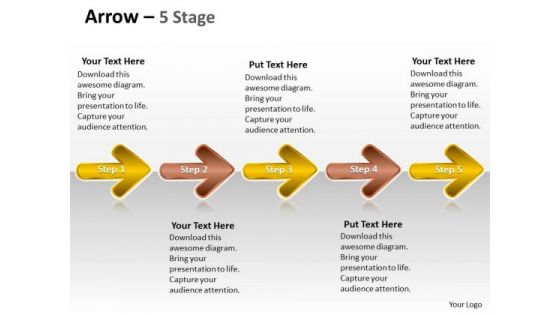 PowerPoint Template Evolution Of 5 Stages Marketing Plan Partnership Image