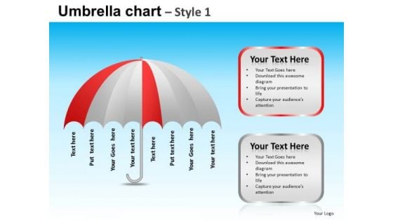 PowerPoint Template Executive Leadership Targets Umbrella Chart Ppt Layouts