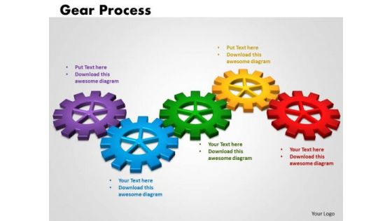 PowerPoint Template Gears Process Business Ppt Theme